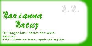 marianna matuz business card